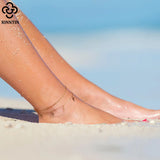 925 Silver Cross Anklets for Women, Summer Ankle Chain Bracelet