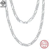925 Sterling Silver Diamond-Cut Link Chain Necklace