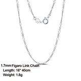 925 Sterling Silver Diamond-Cut Link Chain Necklace