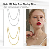 925 Sterling Silver Diamond-Cut Link Chain Necklace