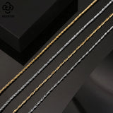 925 Sterling Silver Braided Choker Necklace for Women
