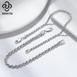 925 Sterling Silver 2.3mm/3.3mm Diamond-Cut Braided Rope Chain Bracelet