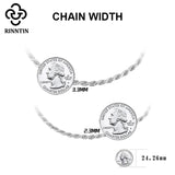 925 Sterling Silver 2.3mm/3.3mm Diamond-Cut Braided Rope Chain Bracelet