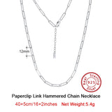 925 Silver Italian 3.5mm Paperclip Link Chain Necklace SC59