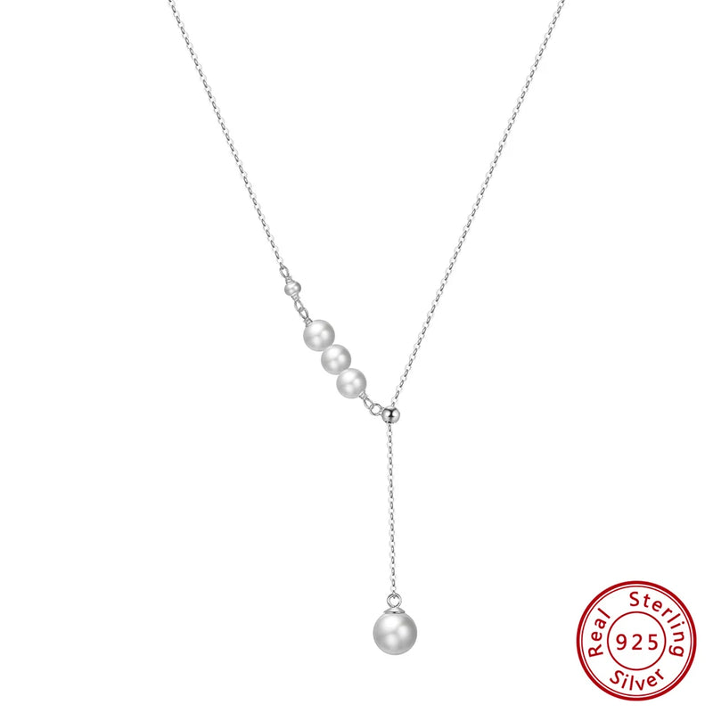 925 Silver Freshwater Pearl Necklace with Pendant GPN18