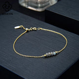 Moonstone Lapis Lazuli Chain Bracelet for Women - Gemstone Party Jewelry
