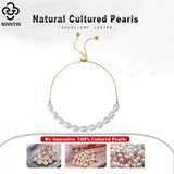 925 Silver Pearl Bracelet Women Hand Chain GPB13