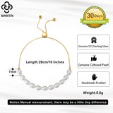 925 Silver Pearl Bracelet Women Hand Chain GPB13