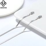925 Silver Blade Chain Anklet for Women Beach Barefoot Bracelet