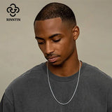 925 Silver Snake Chain Necklace Flat Snake Chain for Men Women