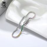 925 Silver CZ Tennis Bracelets for Women - Elegant Jewelry Gift