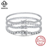925 Silver CZ Tennis Bracelets for Women - Elegant Jewelry Gift