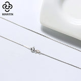 Bamboo Link Thin Chain 925 Sterling Silver Necklace Fine Jewelry