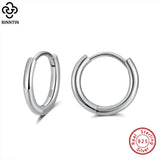 925 Silver Mini Hoop Earrings for Women Geometric Earings APE37