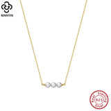 Sterling Silver 6mm Pearl Necklace Baroque Style