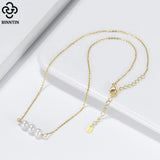 Sterling Silver 6mm Pearl Necklace Baroque Style