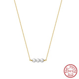 Sterling Silver 6mm Pearl Necklace Baroque Style