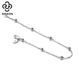 Italian 925 Silver Cable Chain Bracelet With Ball 6.5-8 Inch Size