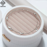 925 Silver Love Heart Chain Anklets for Women