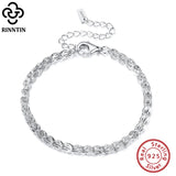925 Silver Phoenix Tail Chain Bracelet Italian Jewelry SB112