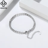 925 Silver Phoenix Tail Chain Bracelet Italian Jewelry SB112