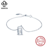 925 Sterling Silver 3 Layers Rhodium Plated Bottle Necklace for Girls