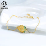 925 Silver Lemon Zircon Bracelet for Grils TEQB06