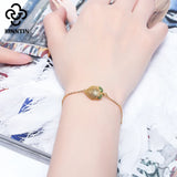925 Silver Lemon Zircon Bracelet for Grils TEQB06