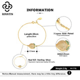 925 Silver Lemon Zircon Bracelet for Grils TEQB06