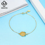 925 Silver Lemon Zircon Bracelet for Grils TEQB06