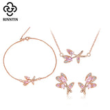 925 Sterling Silver Leaf Zirconia Bracelet for Women