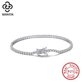 925 Silver Infinity Tennis Bracelet with Zircon Bangle TSB61