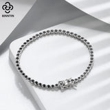 925 Sterling Silver Tennis Bracelet 1.5/2/3mm CZ Women Jewelry SB143