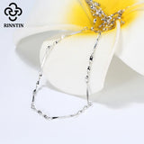 Sterling Silver 1.0mm Twisted Link Chain Necklace for Women