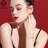 925 Silver 1.8mm Starlight Chain Bracelet Women Hand Jewelry SB111