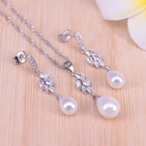 Silver 925 Freshwater Pearl Jewelry Set for Women