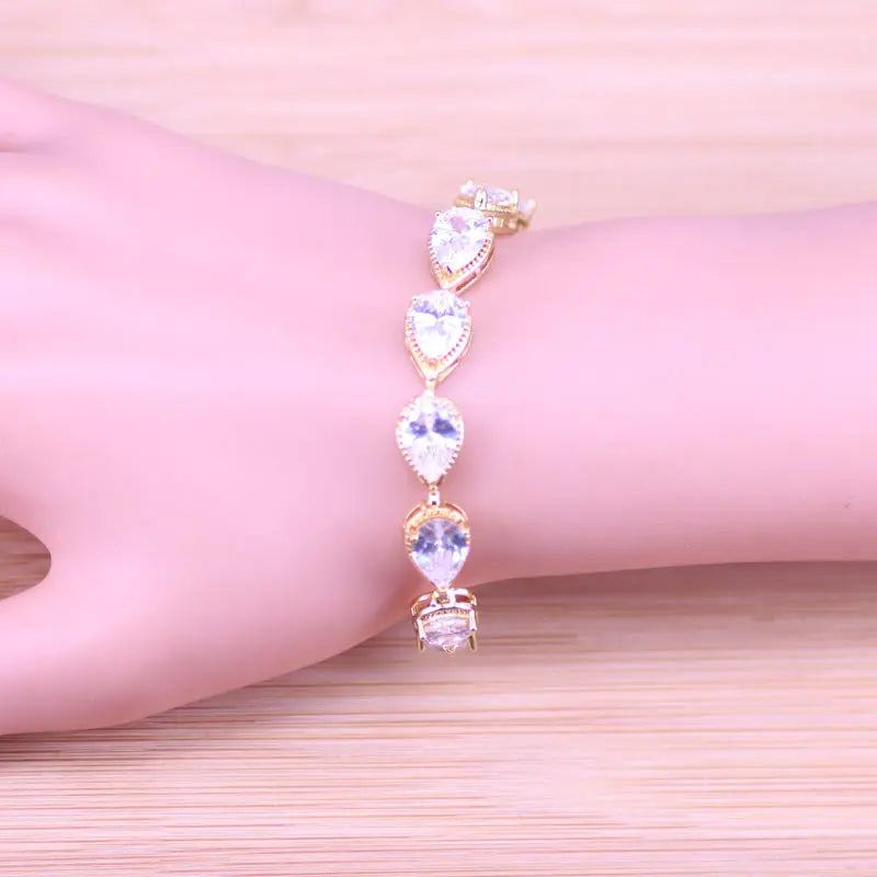 Summer Rose Bracelet Many Colors Square B03
