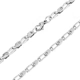 Risul 3.5mm Box Chain Punk Style Necklace Stainless Steel Chains