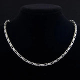 Risul 3.5mm Box Chain Punk Style Necklace Stainless Steel Chains