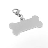 Risul Stainless Steel Dog Tag Collar Pendants 10 Units