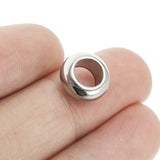Stainless Steel Round Rope Spacer Beads Bracelet