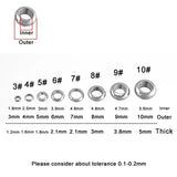 Stainless Steel Round Rope Spacer Beads Bracelet