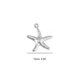 Starfish Charms 15/20mm Stainless Steel Pendant & Necklace Bracelet