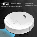 Intelligent Robotic Vacuum Cleaner, Low Noise Floor Sweeper, Black