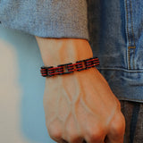 Red Stainless Steel Motorcycle Chain Bracelet Men