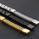 Men's Biker Motorcycle Chain Bracelet Stainless Steel Bicycle Bracelet
