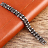 Stainless Steel 13MM Mens Bikers Bracelet