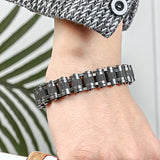 Stainless Steel 13MM Mens Bikers Bracelet