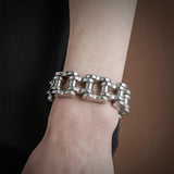 Rock Roll Motorcycle Chain Bracelet Men 22/24CM 21MM