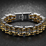 Rock And Roll Stainless Steel Motorcycle Link Chain Man Bracelet